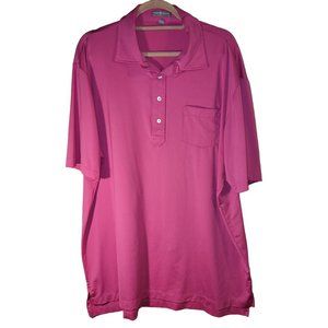 Peter Millar Summer Comfort Pink Polo Men Size XL